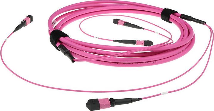 Immagine prodotto 10 metri di cavo in fibra multimodale 50/125 OM4(OM3) con polarità B e 2 connettori femmina MTP/MPO (S/UTP, CAT7, 10 m)