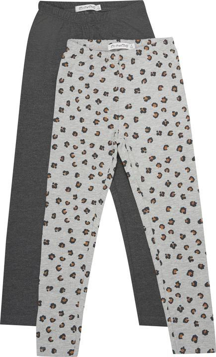 Minymo Leggings 2er Set Greymelange Gr. 116 (116)