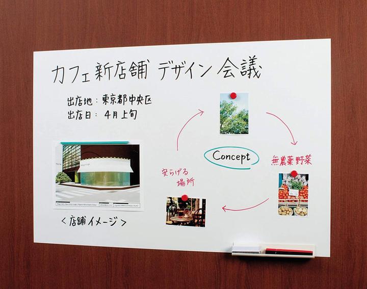 Produktbild NT Cutter Magnethaftendes Whiteboard MagX Whiteboard 90 x 180 cm