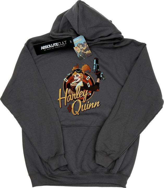 Immagine prodotto Universal Textiles Felpa con Cappuccio Harley Quinn Distintivo Donna (M)