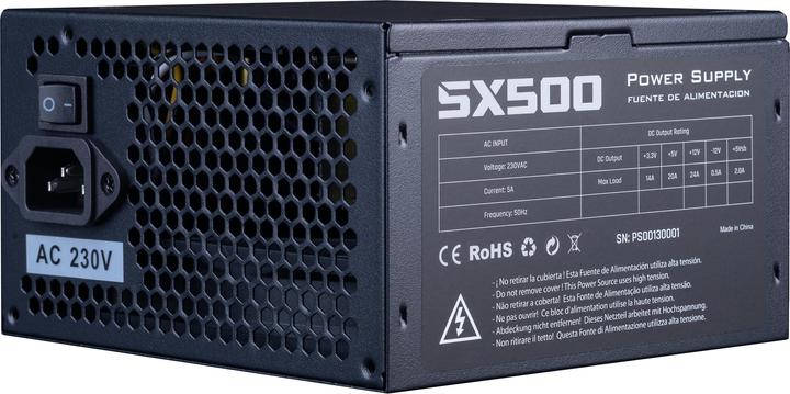 Actual product image Hiditec FUENTE DE ALIMENTACION PSU ATX PSX500W 500W (BULK) (500 W)