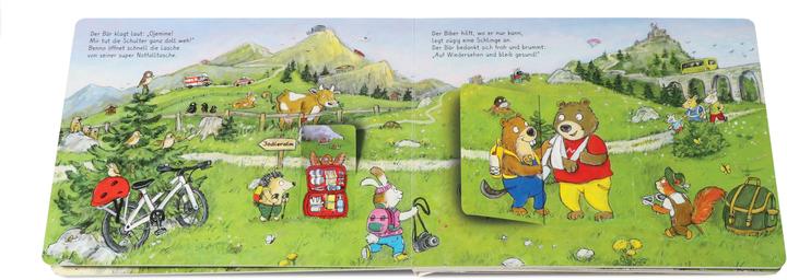 Image du produit La trousse de secours de Benno Biber. Si quelqu'un s'est fait mal, Benno arrive avec le pansement. (Allemand)