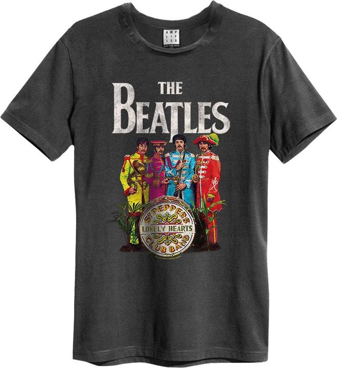 Actual product image Amplified Unisex Adult Lonely Hearts The Beatles T-Shirt (S)