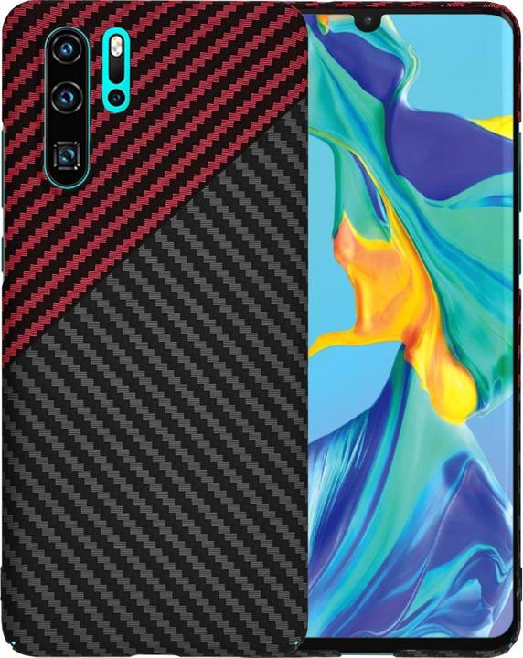 Image du produit Techsuit - Carbonite FiberShell - Huawei P30 Pro / P30 Pro New Edition - Red Vortex (Huawei P30 Pro, Huawei P30 Pro New Edition)