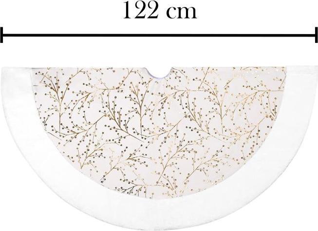 Actual product image Hermex Christmas tree rug Christmas tree skirt Christmas tree skirt mat (1 -part)