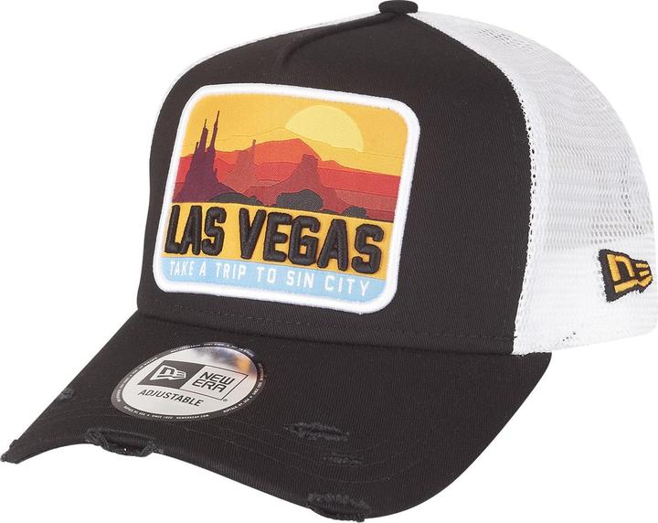 New Era 9Forty Las Vegas Distressed Trucker Cap (One Size)