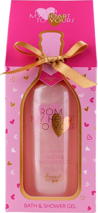 Accentra Badegel & Duschgel FROM MY HEART TO YOURS in Champagner-Optik (300 ml)