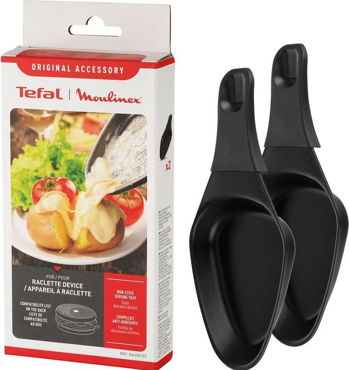Immagine prodotto Tefal XA400102 Padelle per raclette, rivestimento antiaderente, 2 pezzi (XA400102)