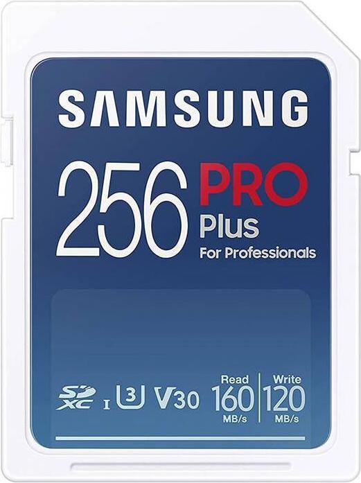 Actual product image Samsung Karta pamięci SD PRO Plus MB-SD256SB/WW 256GB + czytnik (256 GB, SD, U3, UHS-I)