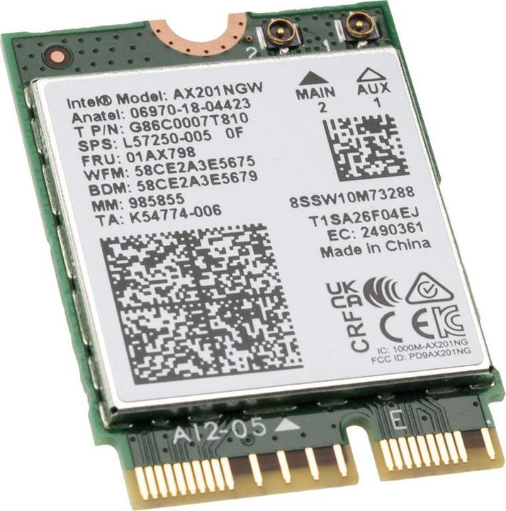 Produktbild Intel WLA/Wi-Fi 6 AX201 2230 2x2 AX+BT No vPro (M.2 A Key)