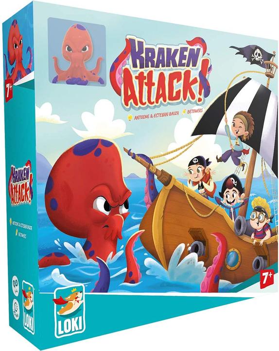 Actual product image Loki Kids 516870 - Kraken Attack!, Board Game, for 1-4 Players, from 7 Years (English)