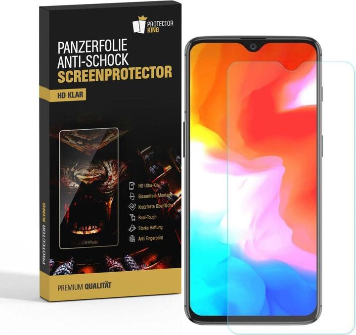 Produktbild Protectorking 3x Panzerfolie Anti-Shock HD Klar (3 Stück, OnePlus 6T)