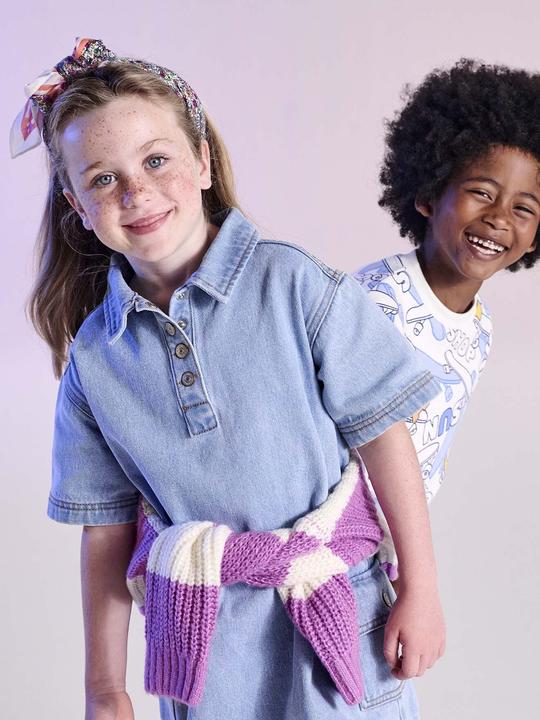 Produktbild Vertbaudet Mädchen Jeanskleid (104)