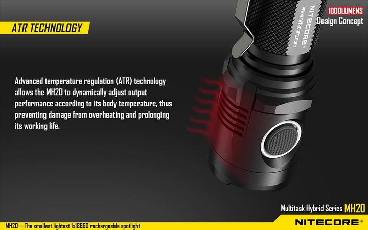 Produktbild Nitecore MH20 Neutral White (10.50 cm, 1000 lm)
