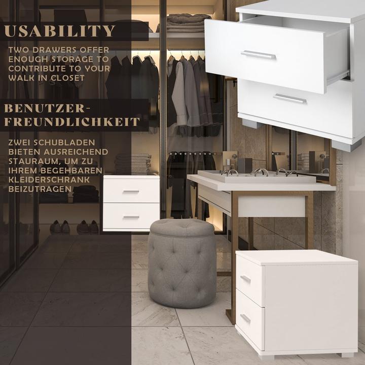 Actual product image Miadomodo Nachttisch 2er-Set (40 x 40 x 35 cm)