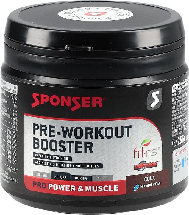 Actual product image Sponser Pre-Workout Booster (Cola, 1 pcs., 256 g)