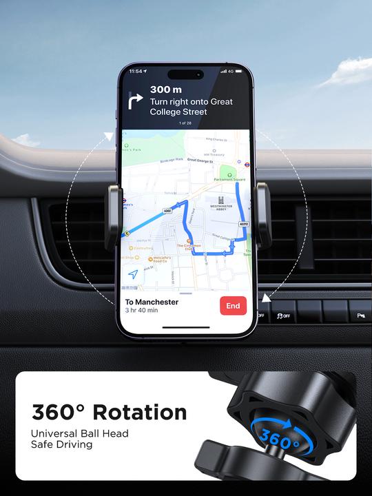 Actual product image Joyroom car phone holder for air vent black (JR-ZS377)