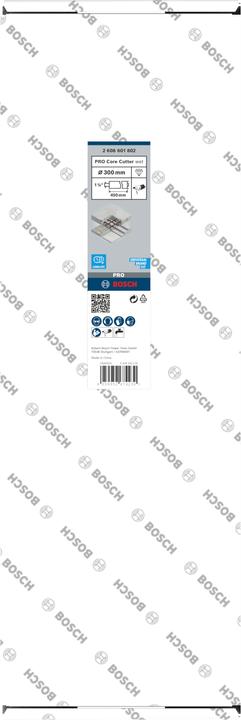 Nährwerte und Zutaten Bosch Professional Zubehör PRO Core Cutter wet, 300 x 450 mm, 1 1/4" UNC