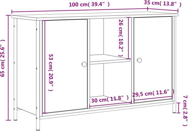 Immagine prodotto VidaXL Daisy (100 x 35 x 65 cm)