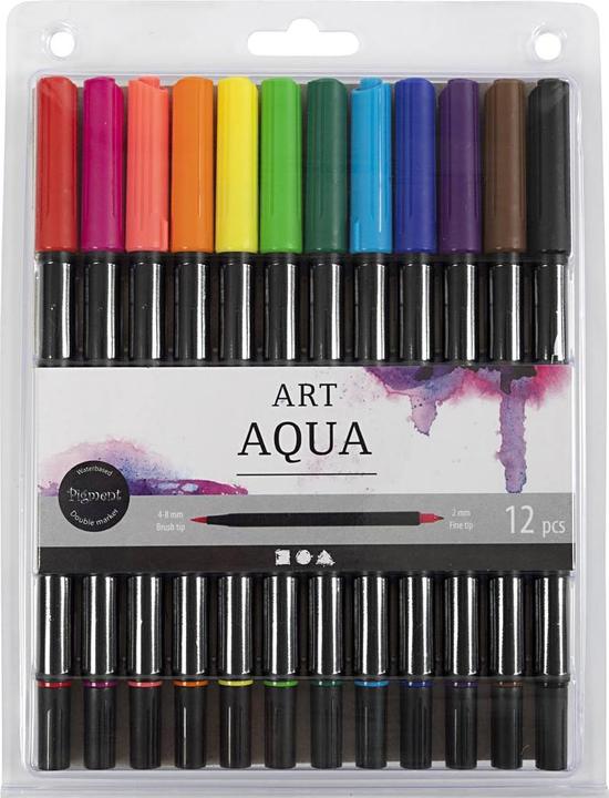 Image du produit Creativ Company Feutre de coloriage Art Aqua 12 pièces (Multicolore, 8 mm, 12 x)