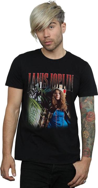 Immagine prodotto Janis Joplin Baron Homage Maglietta Uomo (L)