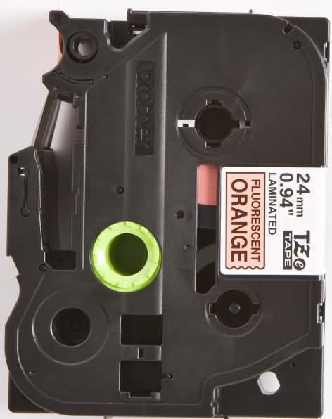 Actual product image Brother TZB51 24 Black ON Orange (2.40 cm, Orange, Black)