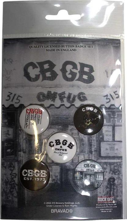 Immagine prodotto CBGB Logo Distintivo Misura Confezione 5