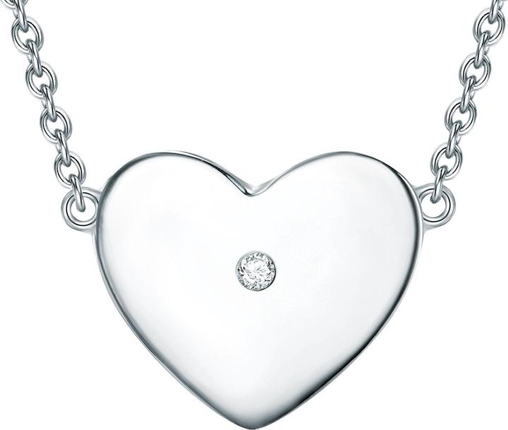 Actual product image Lulu & Jane Heart sterling silver diamond silver - 33584 (Sterling Silver)