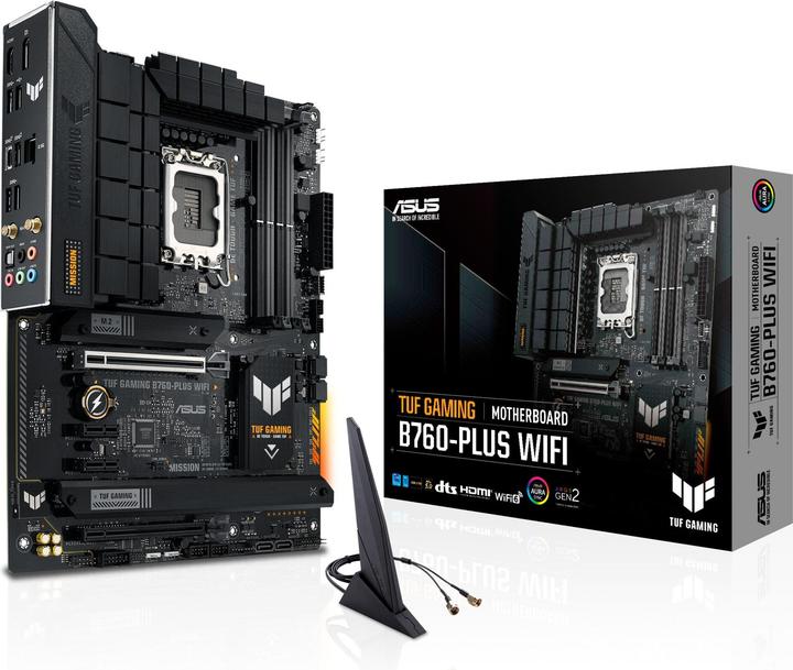 Actual product image ASUS TUF GAMING B760-PLUS WIFI (LGA 1700, Intel B760, ATX)
