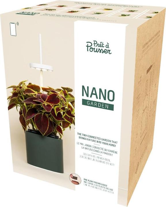 Actual product image Prêt à Pousser Herb Pot Nano, Forest Green (13.50 cm)