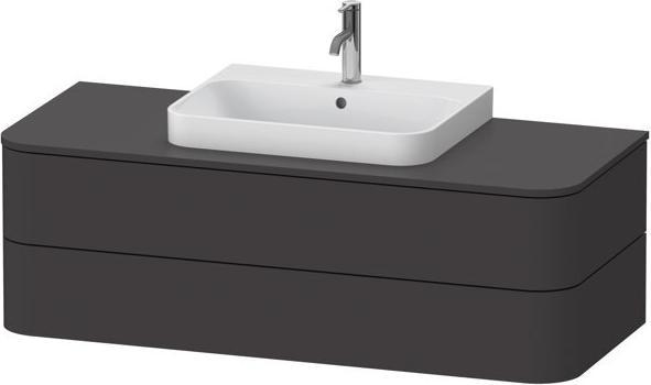 Produktbild Duravit Happy D.2 Plus Waschtischunterbau für Konsole wandhängend, 1300x550 mm, 2 Schubkästen, f