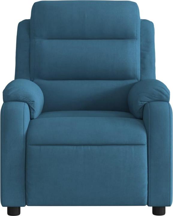 Actual product image VidaXL Electric recliner armchair Adjustable TV armchair Blue velvet