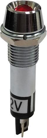 Image du produit RND Components Lampe de signalisation à LED, Souder, Fixe, Rouge, AC / DC, 12V