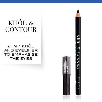 Produktbild Bourjois Khol & Contour & Sharpener (001 Noir-issime)