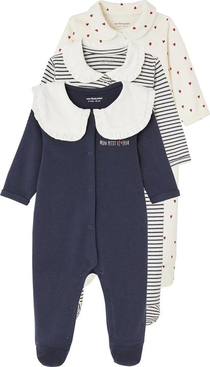 Produktbild Vertbaudet 3er-Pack Baby Strampler aus Interlock Oeko-Tex (80)