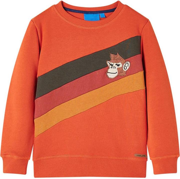 VidaXL Kinder-Sweatshirt Orange 128,Material: 92 % Baumwolle. 8 (128)