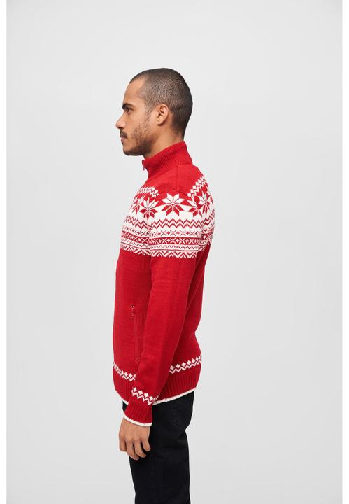 Actual product image Brandit Norwegian cardigan size XL colour red (XL)
