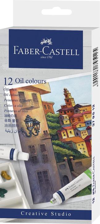 Actual product image Faber-Castell Oil paint (12 colours in 9 ml tubes in cardboard packaging, 9 ml)