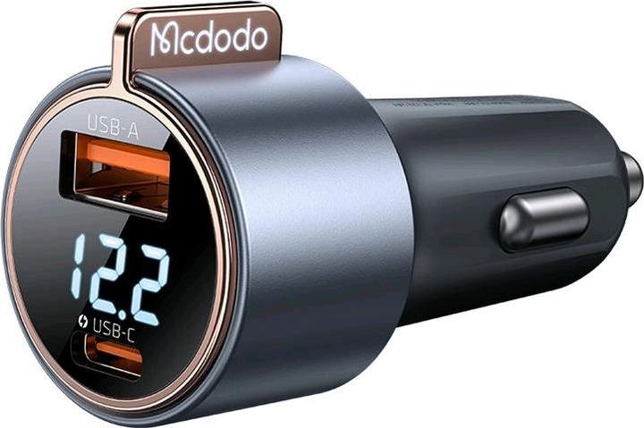 Actual product image Mcdodo Car charger with voltage indicator