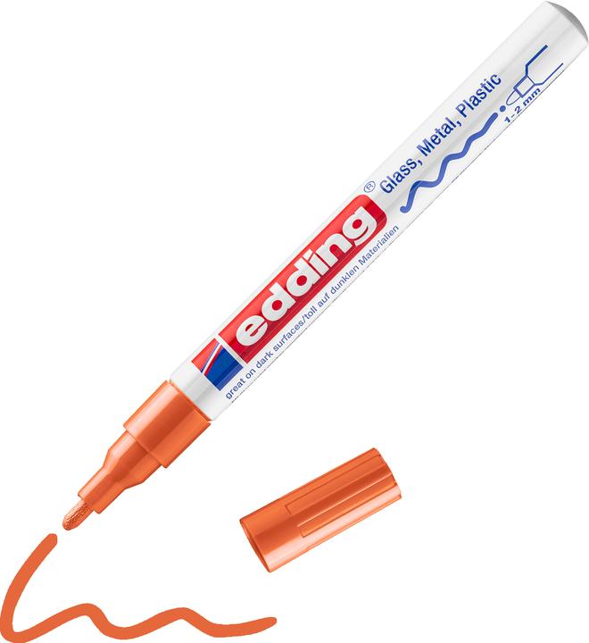 Produktbild Edding Glanzlack-Marker 751 (Orange, 1 mm, 10 x)
