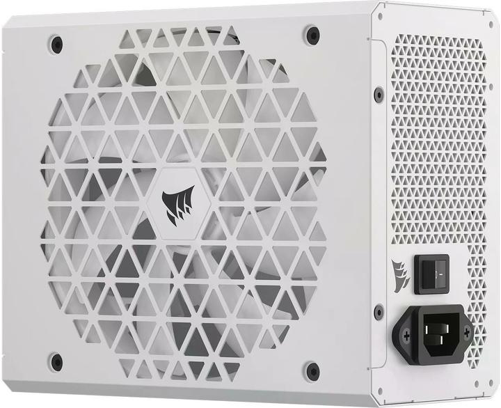 Actual product image Corsair RMx Shift White Series, RM1000x Shift White, 1000 Watt, 80 PLUS GOLD Certified, Fully Modular Power (1000 W)