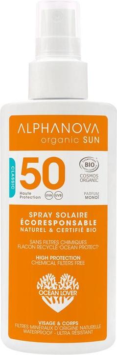 Immagine prodotto Alphanova SUN Spray Bio SPF50 senza nanoparticelle (Spray solare, SPF 50, 125 ml, 156 g)