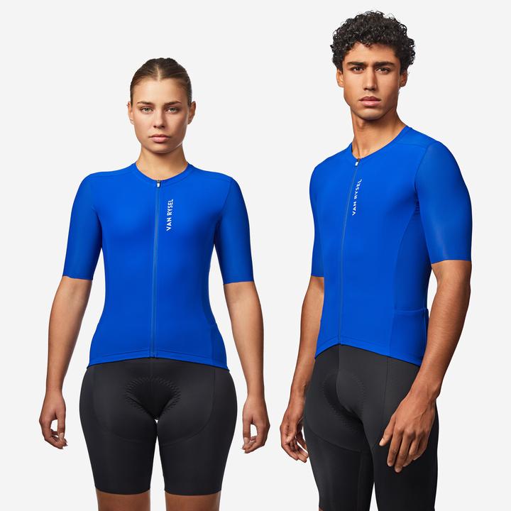 Image du produit Van rysel Maillot de vélo route manches courtes été unisexe - RACER 2 bleu (L)