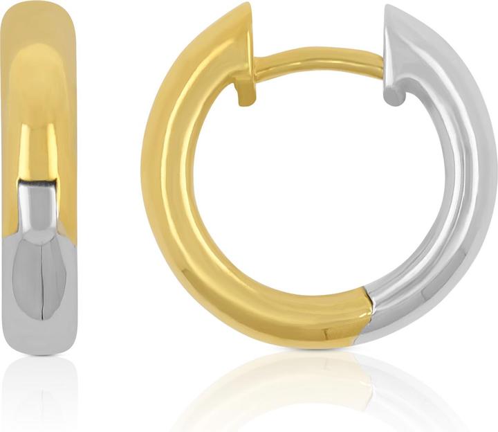 Produktbild Muau Creolen (750, Weissgold, 18 K Gelbgold)