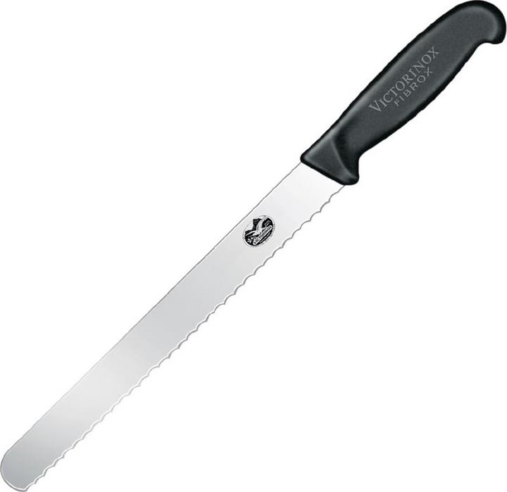 Immagine prodotto Victorinox Coltello da carne Fibrox con lama seghettata e punta smussata (35.50 cm)