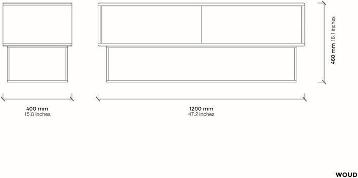 Produktbild Woud Virka (120 x 40 x 47 cm)