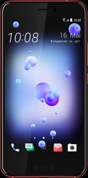 Produktbild HTC U11 (128 GB, Solar Red, 5.50", Hybrid Dual SIM, 12.20 Mpx, 4G)