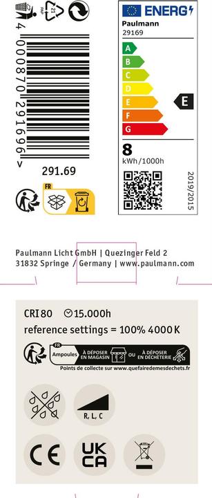 Actual product image Paulmann Reflektor (GU10, 8 W, 750 lm, 1 x, E)