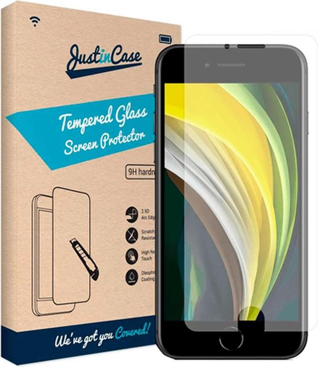 Immagine prodotto Just in Case Proteggi schermo trasparente in vetro temperato Apple iPhone SE 2020/2022 (1 Pezzo/i, Apple iPhone SE (terza generazione), Apple iPhone SE (seconda generazione))