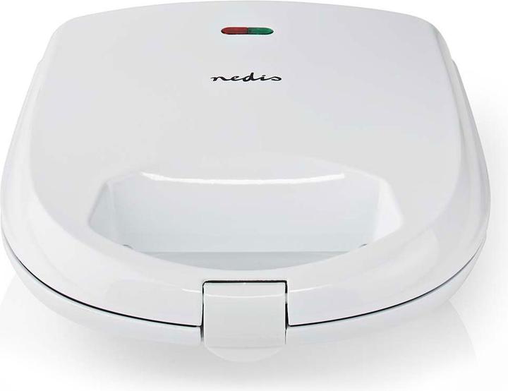 Actual product image Nedis KASM110FWT Sandwich Maker 700 W 20.5 x 12 cm Automatic Temperature Control ABS (EU plug)